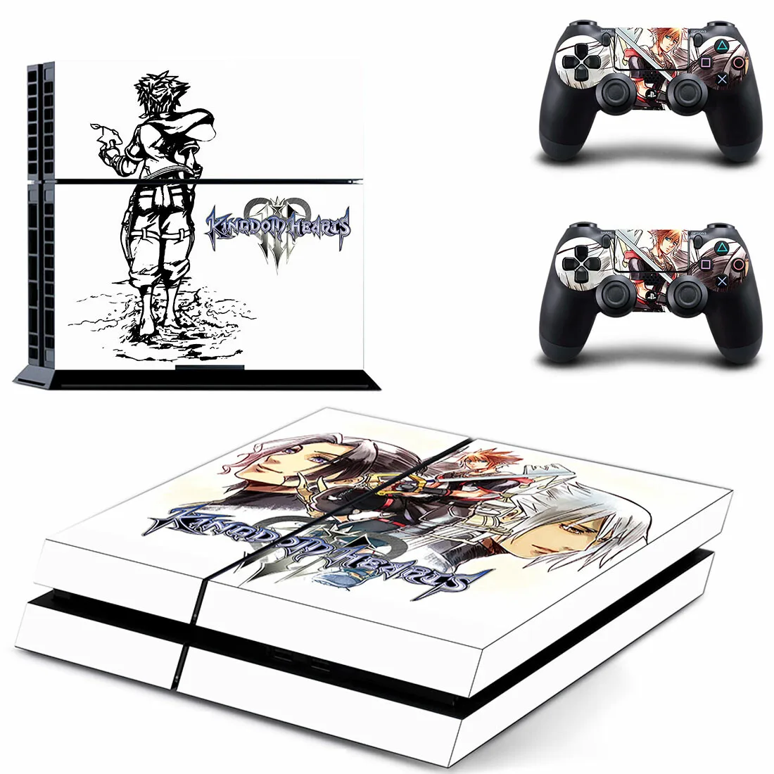 Kingdom Hearts PS4 Skin Aufkleber Aufkleber Cover Schutz für Konsole und Controller Skins Vinyl