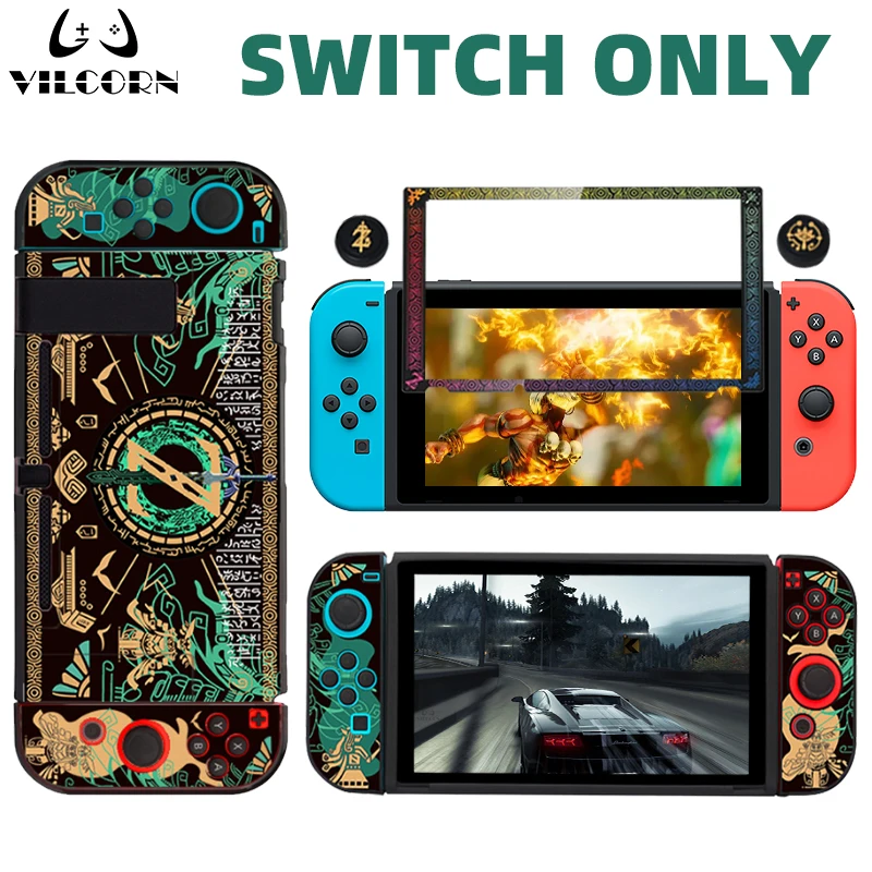 Switch custodia rigida per Nintendo Switch Zelda Tears of Kingdom Cover protettiva per guscio Keycap per Joy-cons NS Accessessories