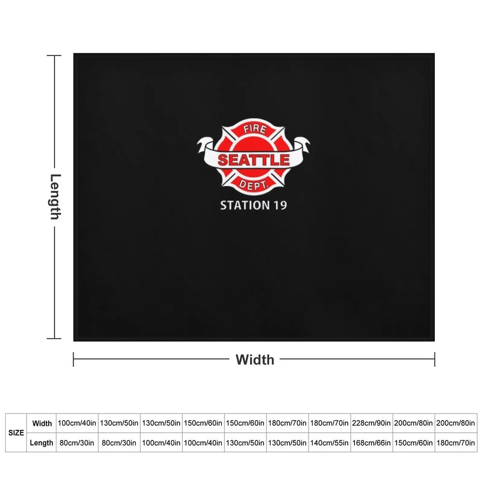 Station 19 Work Logo Classic Classic T-Shirt Throw Blanket Bed Soft Plaid Single Picnic Blankets