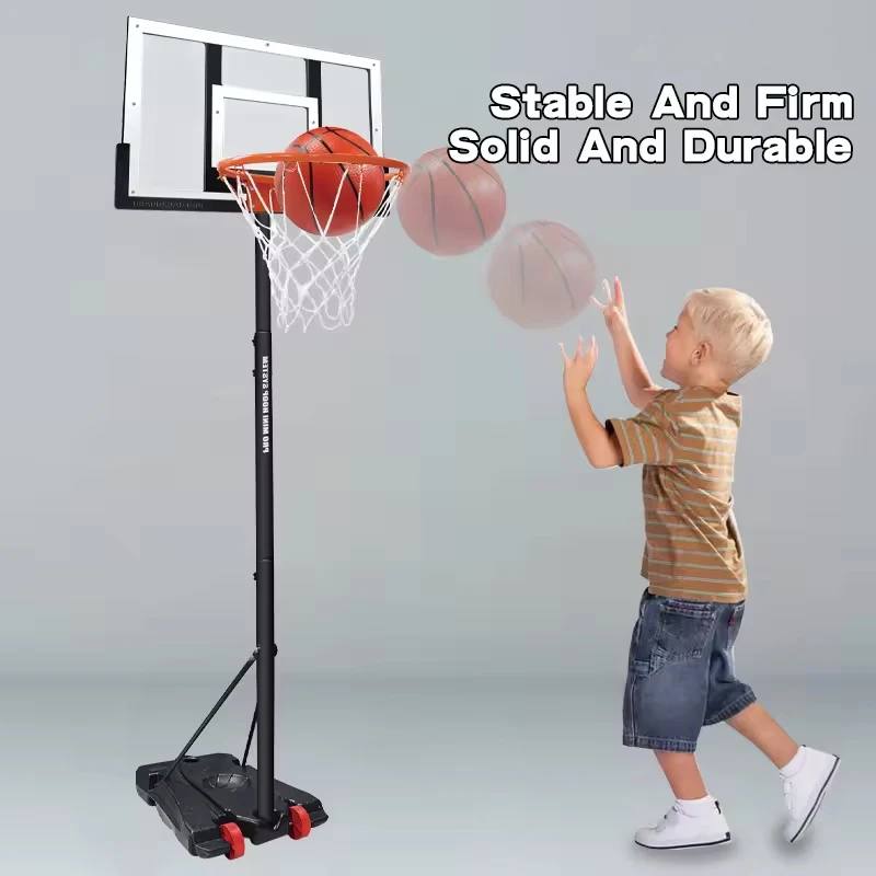 2025 Set di portiere per canestro da basket sportivo personalizzato con supporto regolabile da 3 m Gioco da gioco per interni ed esterni per bambini