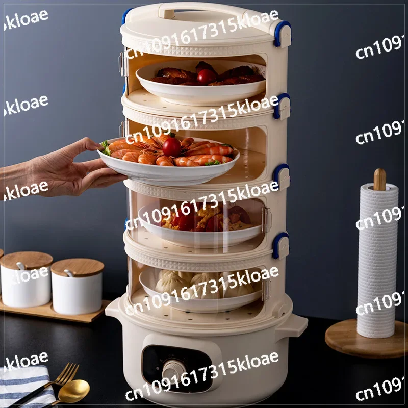 Thermal insulation vegetable cover Multi-layer leftover storage rack Food grade household kitchen