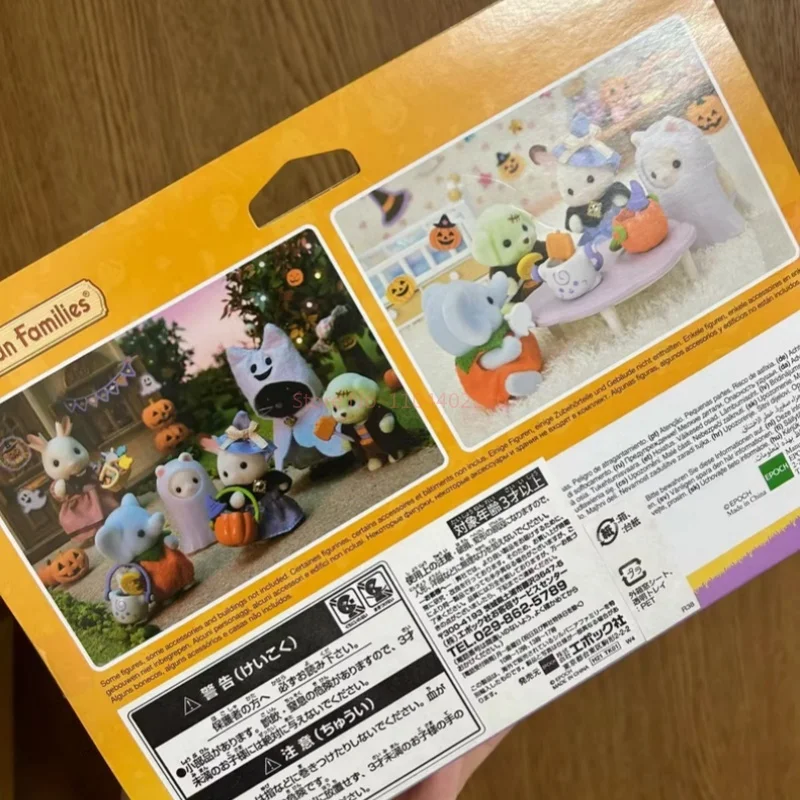 Sylvanian Families Baby Halloween Anime Toy Play House Family Toy Ghost Disguised As Pumpkin Children Easter Gift Birthday Gifts