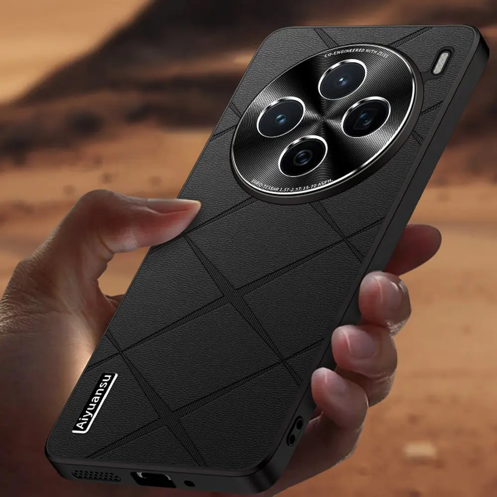 Leather Case for VIVO X200 Pro Case Aluminium Lens Protection Hard Cover for VIVO X100  Ultra X100S X200 Pro X200Pro Case