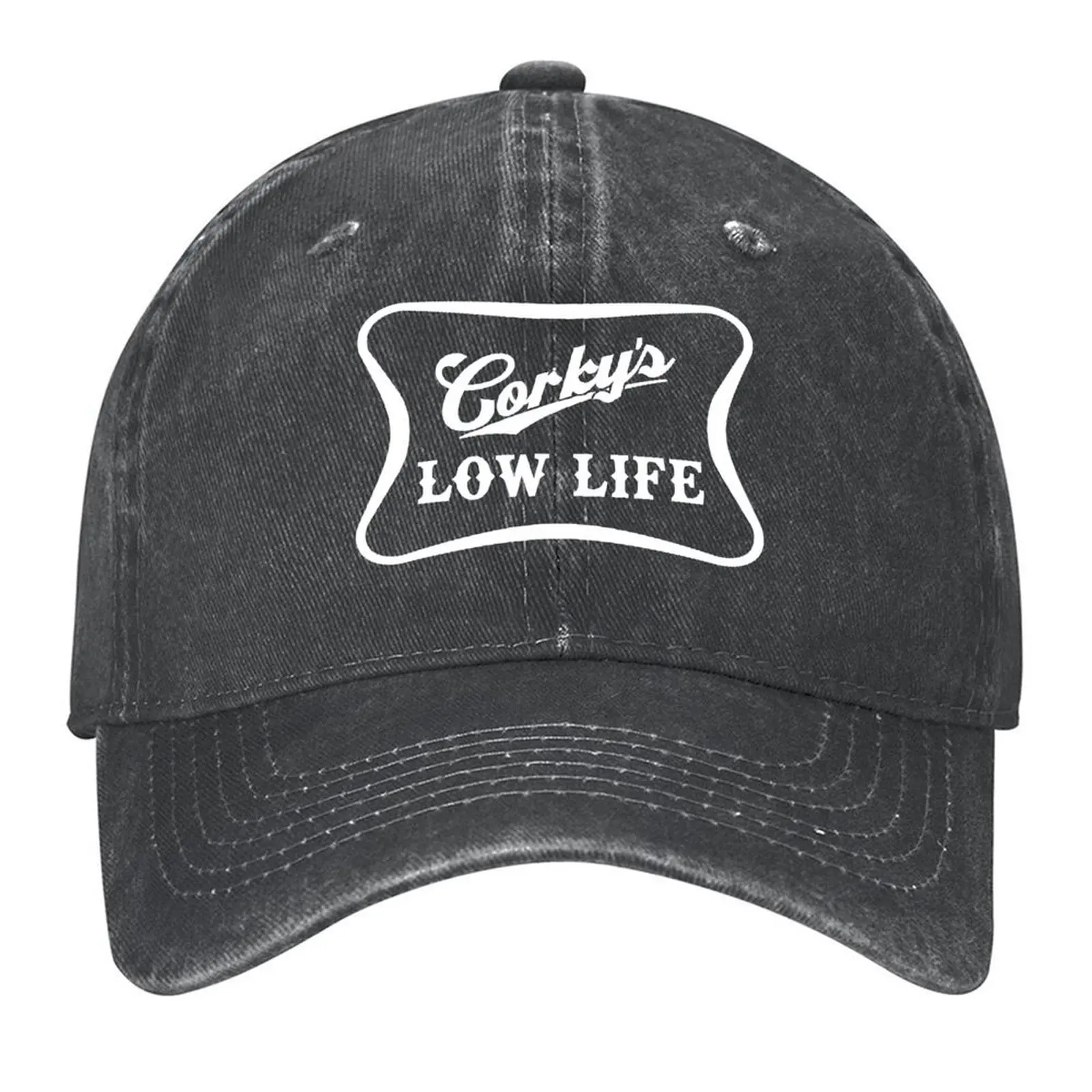 

Corky's Low Life (White) Baseball Cap Wild Ball Hat Male hat Hat Baseball Cap Luxury Brand Women's 2025 Men's