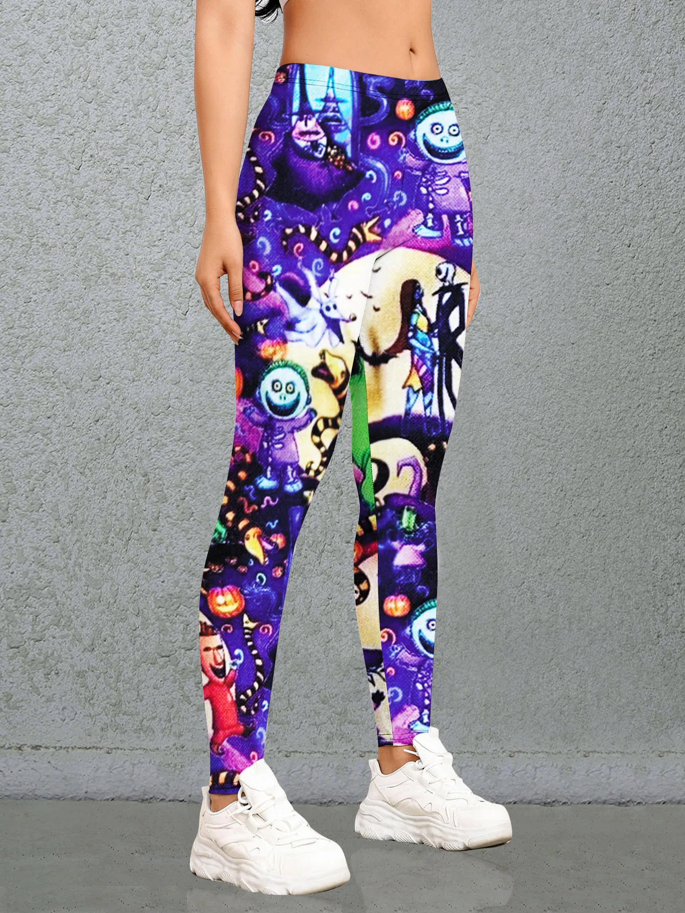 プリント付きドライファブリックパンツ,ゴールドアニルプリントのレディースパンツ,伸縮性のあるハイ,スリム,セクシー,9ポイント,新作コレクション