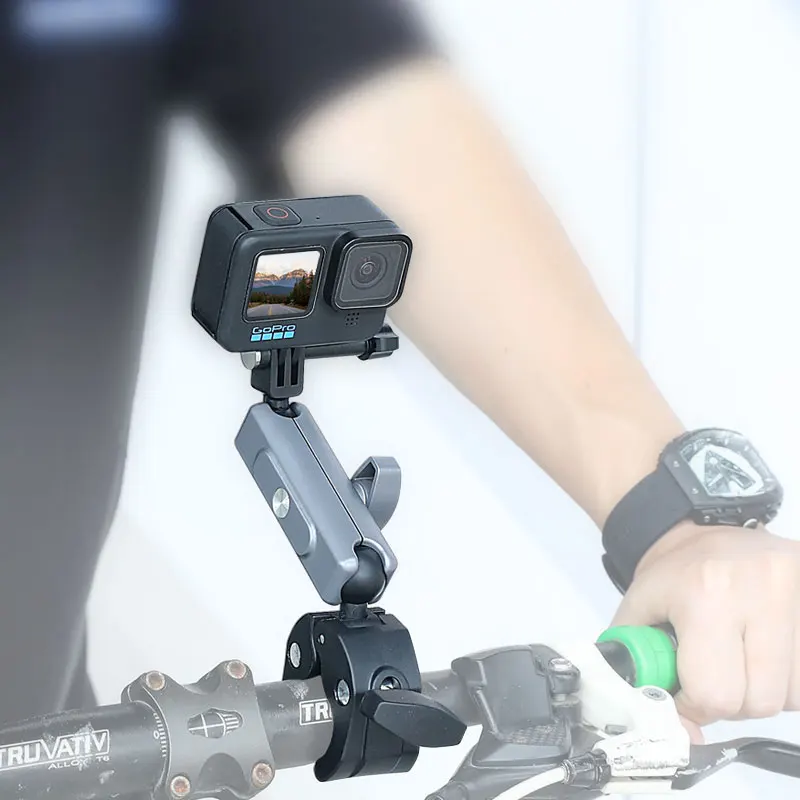 Handlebar Mount for GoPro Action Camera, Alumínio Mountain Pole Mount, Acessórios para bicicletas, Rotação de 360 graus, Dji Insta X3