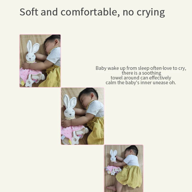 Baby portable towel Baby bear plush baby sleeping pad