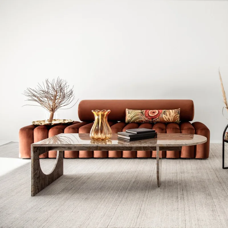 

Light luxury minimalist sofa living room simple modern small apartment three people creative