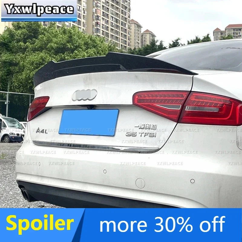 

PSM Style Real Carbon fiber Rear Trunk Lip Spoiler Wing Body Kit Accessories For AUDI A4 B8.5 2013-2016 Sedan