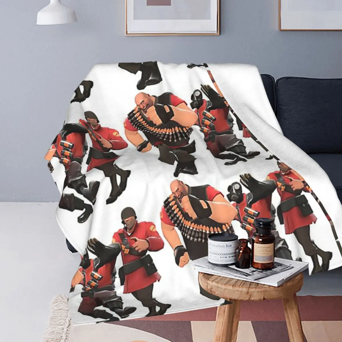 Team Fortress 2 - Conga Blankets Flannel Lightweight Throw Blankets Sofa Throw Blanket For Home Outdoor Throws Bedspread Quilt