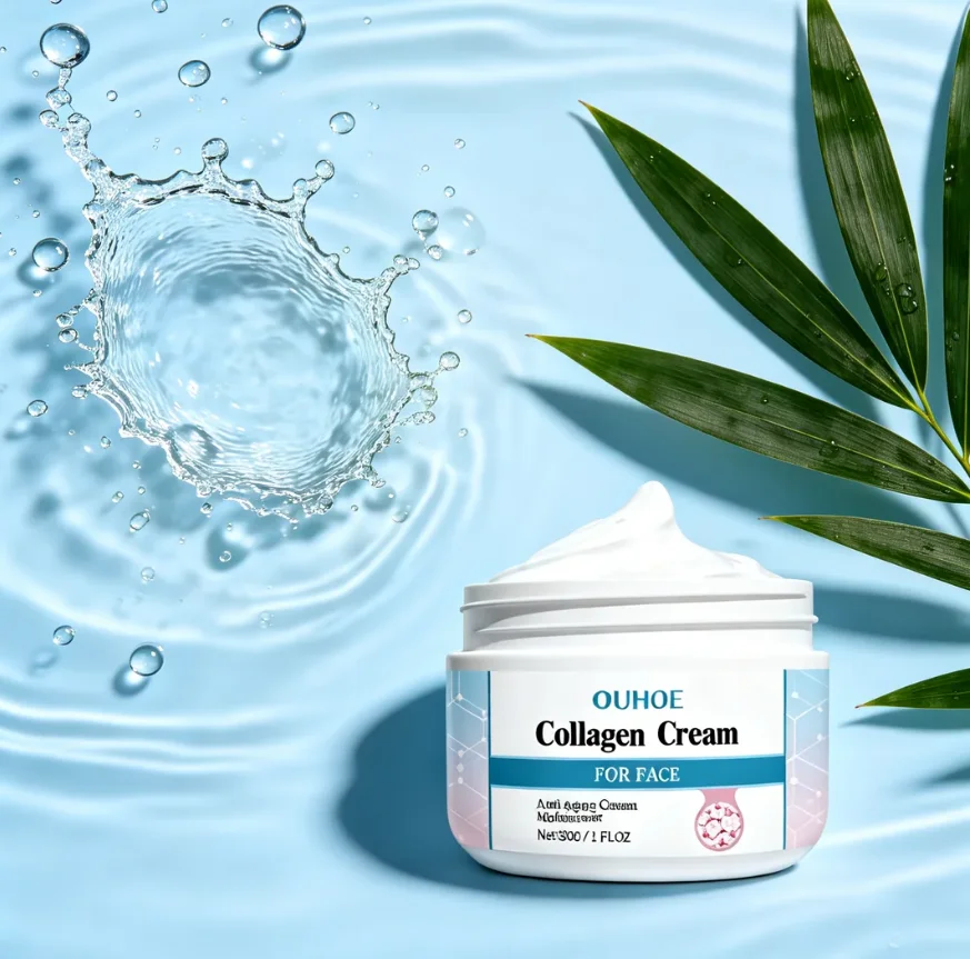 OUHOE Collagen Firming Cream, Moisturizes & Tightens, Nourishing Face Cream for Tender Skin