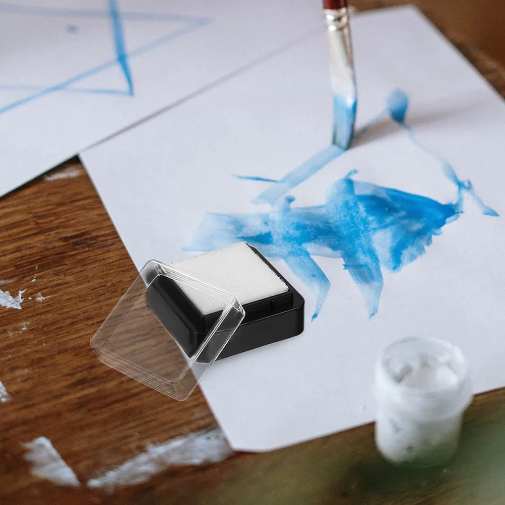 6 Almohadillas de Tinta Vacías para Manualidades con Sellos, Almohadilla de Tinta Lavable Portátil para Scrapbooking, Grabado y Pintura