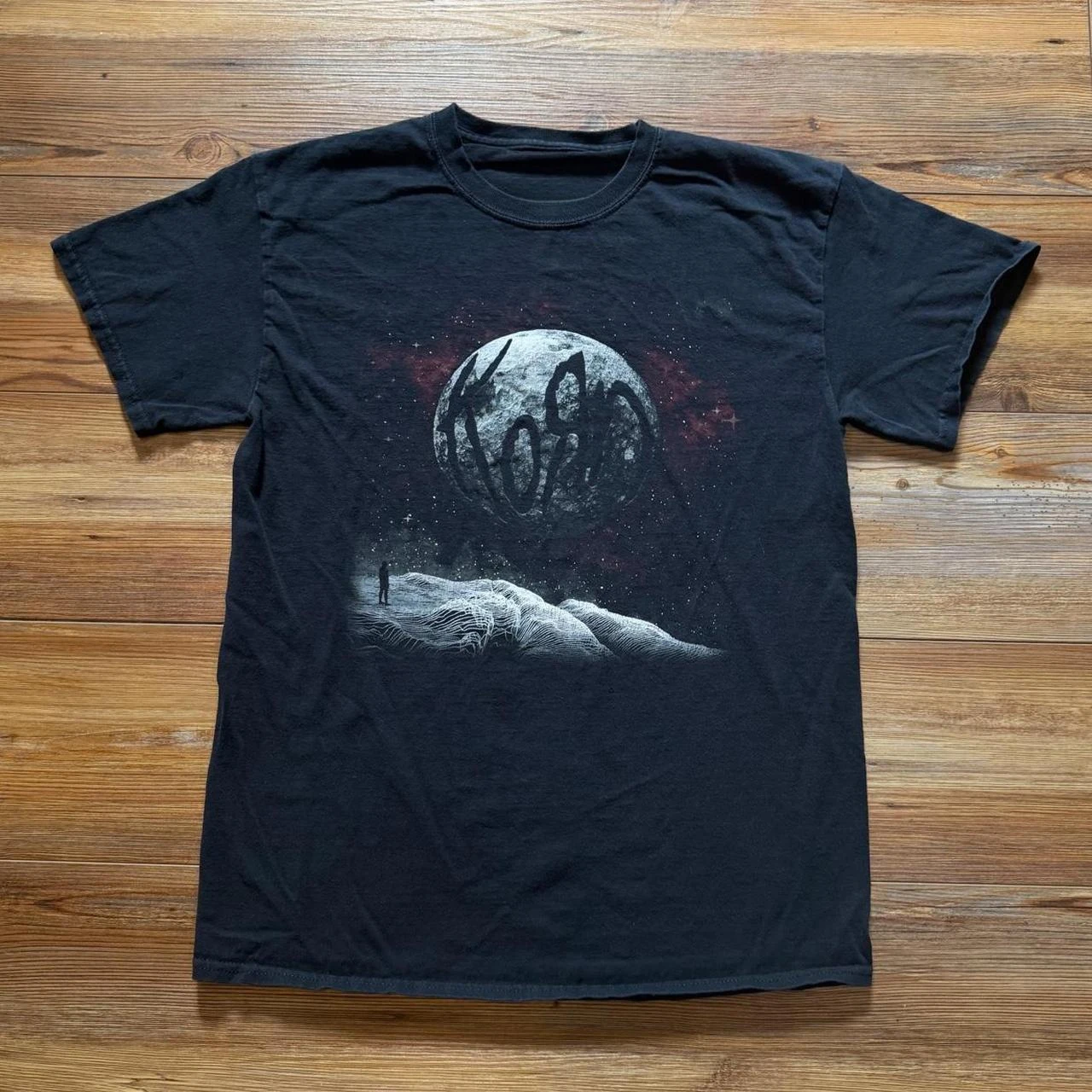 Korn Follow The Leader Cotton Printed T-Shirt Double-Sided Metal Band Tee Men's and Women's Oversize Couple Tee Tops