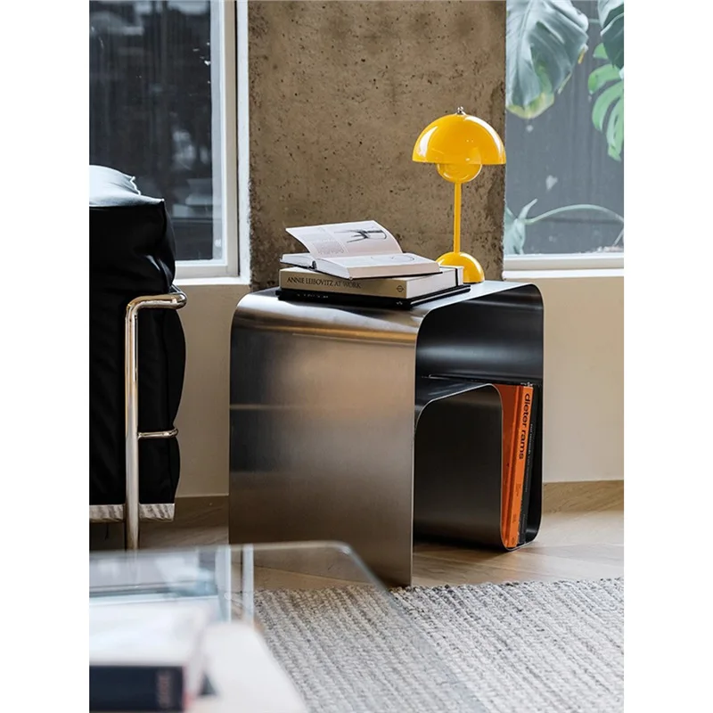 living room side sofa side coffee table light luxury bedroom bedside table can be moved instead of small low table