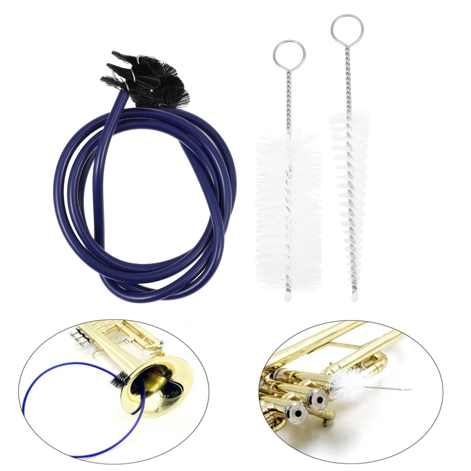 

Cleaning Brush Horn Musical Tool Brass & Woodwind Kit Trumpet Care Clarinet Cleaner