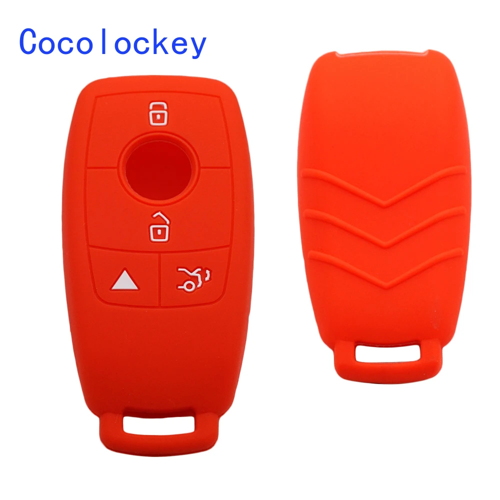 

Cocolockey Silicone Smart Remote Key Case Cover 4 Button for Mercedes for Benz A-class E200 E300 E350 E450 Protector Accessories