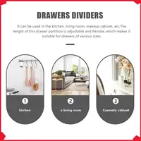 Divisores ajustables cajones 8 uds.