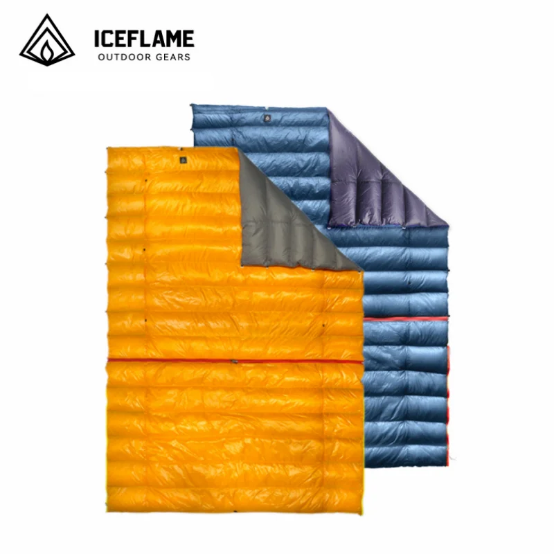 Ice Flame UL Split biały puch gęsi wielofunkcyjna ultralekka wersja nadająca się do noszenia na zewnątrz kołdra 7D bezdenny śpiwór
