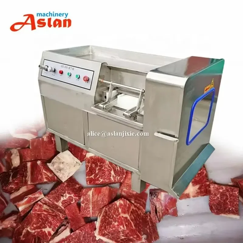 Commercial Frozen Boneless Beef Cube Dicing Machine for Beef Granules 1cm Cutting Dicer