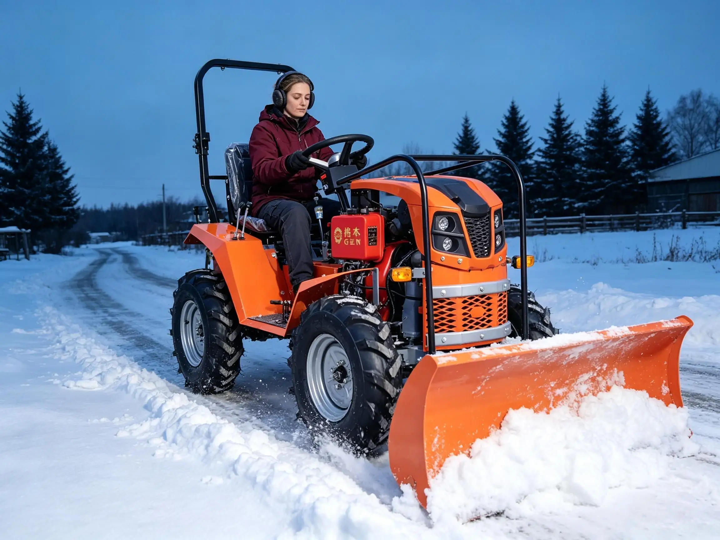 Household Crawler Tractor Compact Rubber Track Diesel Tractor 15–30Hp Orchard Mountain Small Farm Plowing Equipment