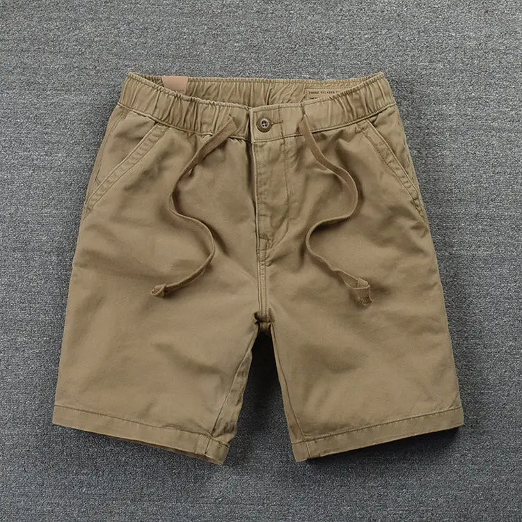 Men's Workwear Short Pants Summer Casual Loose Elastic Waist Dirt Resistant Wear Resistant Five-Point Pants for Construction ...
