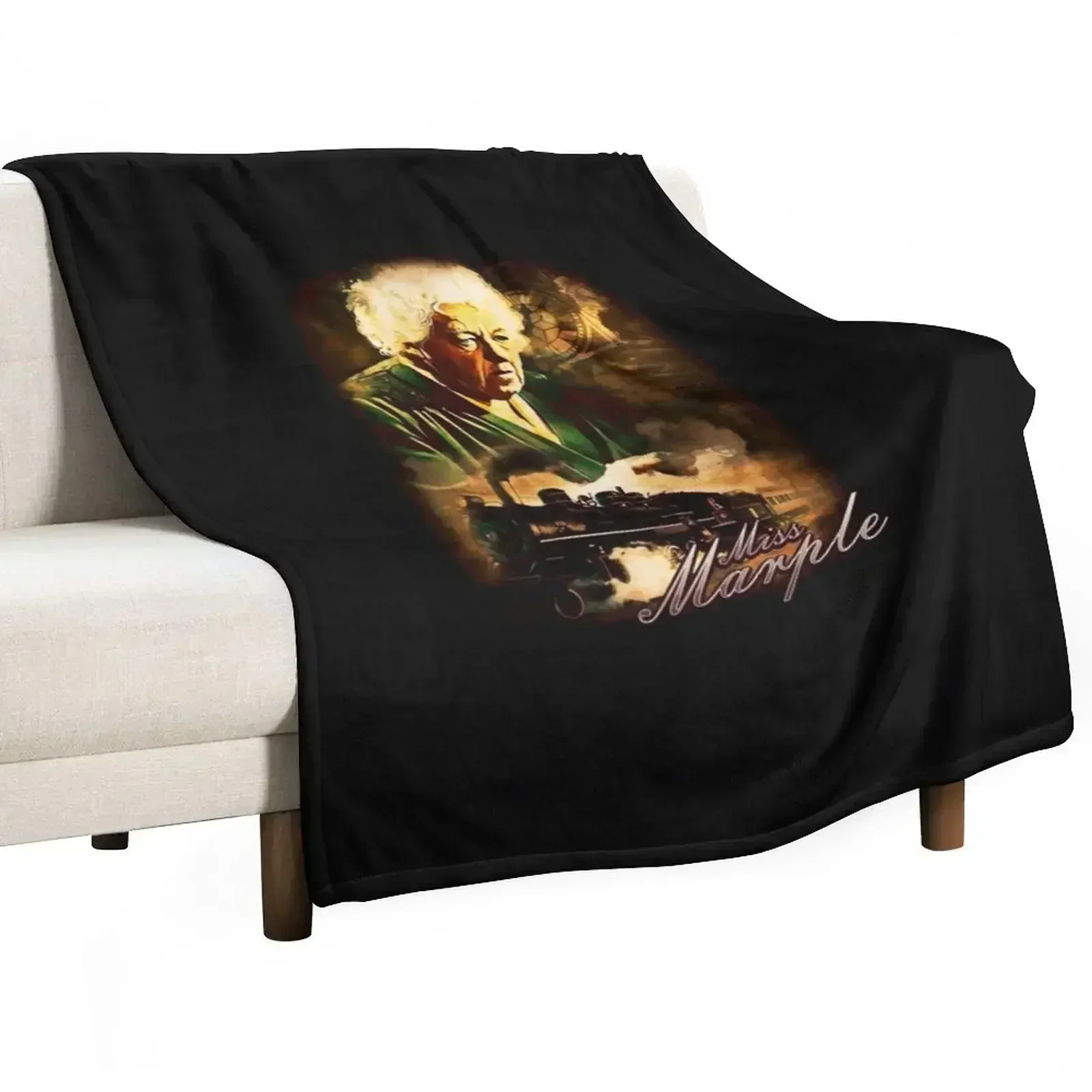 Miss Marple is a classic Agatha Christie character. Throw Blanket Plaid decorative Quilt Softest Summer Beddings Beach Blankets