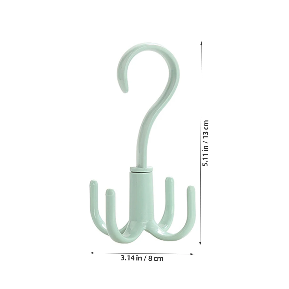 

3pcs Rotatable Hooks Home Office Closet Organizer Lightweight Portable Hanging Multifunction Storage Solution Environment