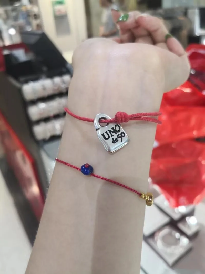 Yisheng Leather alloy bead Bracelet, Silver clasp, fashion, with logo, wholesale, new 2021, European fashion gift bracelet