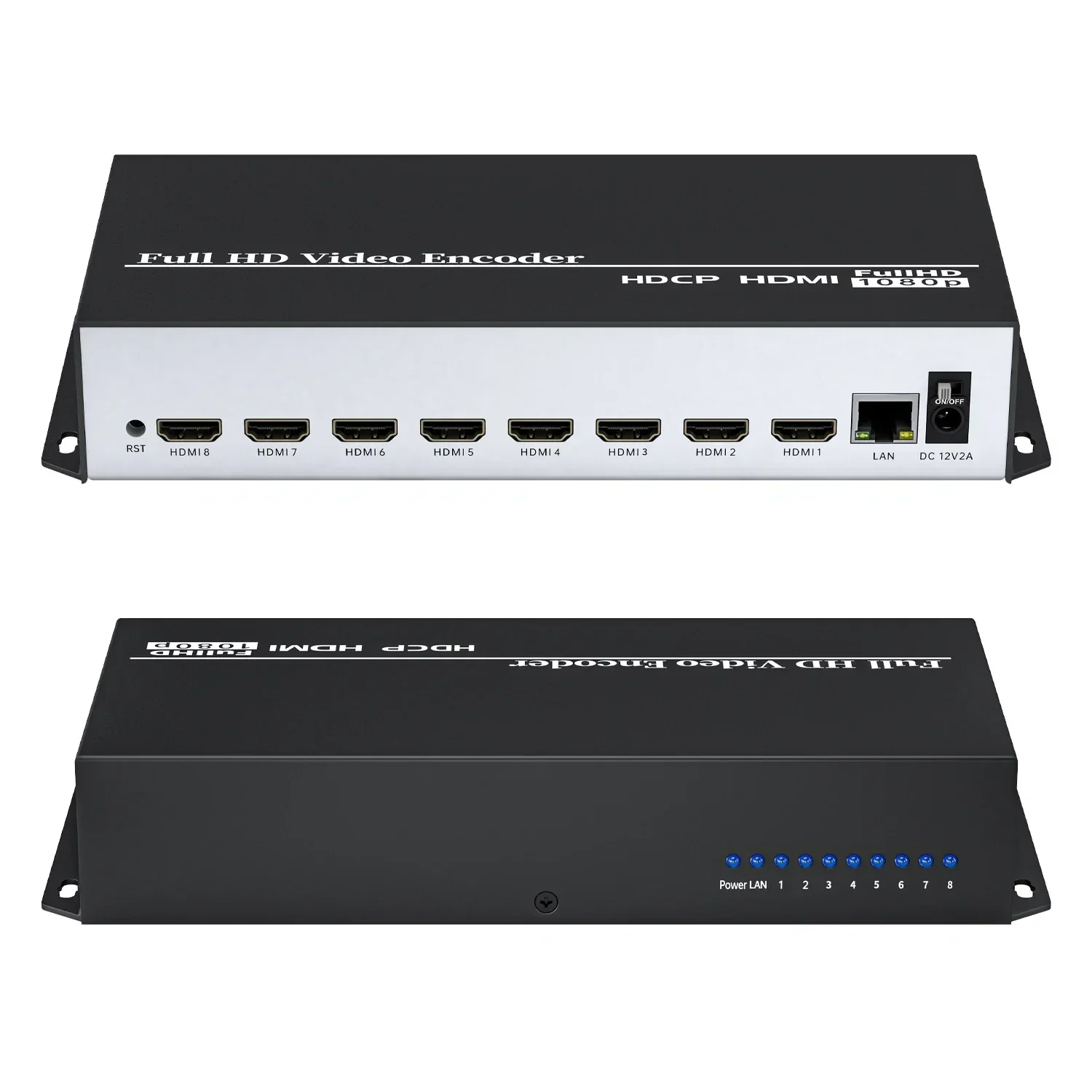 

2025 Unisheen 8 в 1 H.264 HDMI к IP-видео кодировке IPTV 8 каналов кодировщик потоковой передачи в реальном времени HD кодеры H264