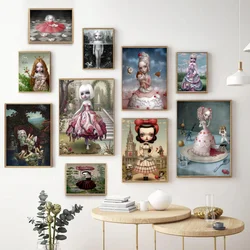 Mark Ryden Classic Artwork The Meat Show Anime Posters Sticky HD Quality Wall Art Retro Posters For Home Kawaii Room Decor
