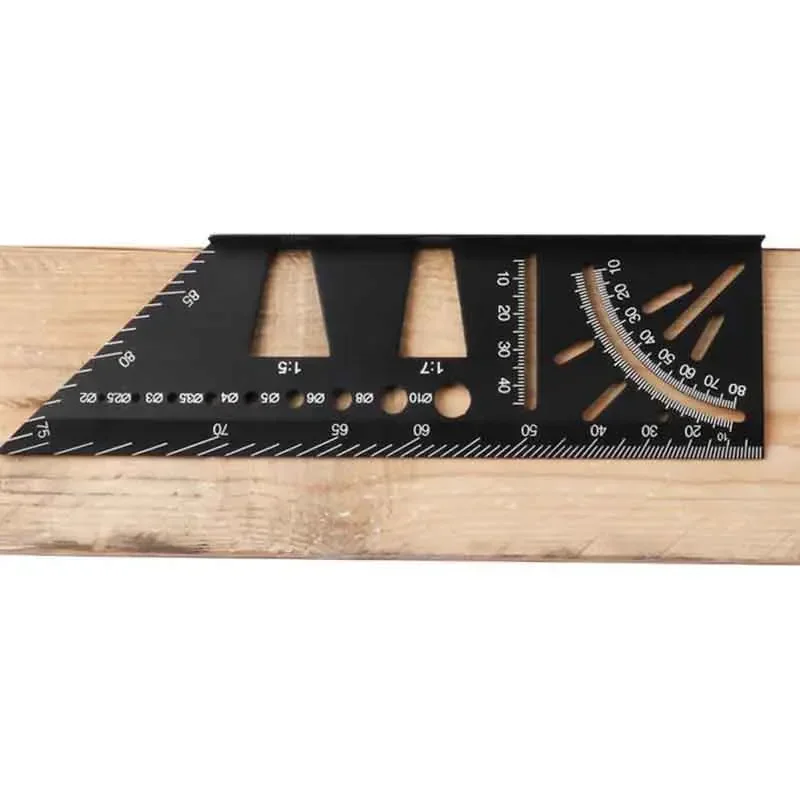 

Multifunctional Angle Ruler 45 90 Degree Through Line Ruler Accurate Woodworking Square Angle Check Point Gauge Carpenter Tool