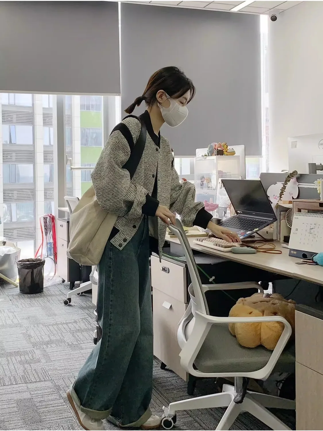 

Women'S Zipper Jackets Youthful Woman Clothes Layered Detailed Asymmetrical Design Fashion Style Casual Outerwear Front Pocket