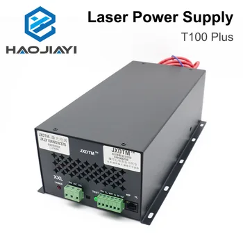 HAOJIAYI 80W-100W CO2 laser power supply source for CO2 laser engraving cutting machine HY-T100 T/W plus series long warranty