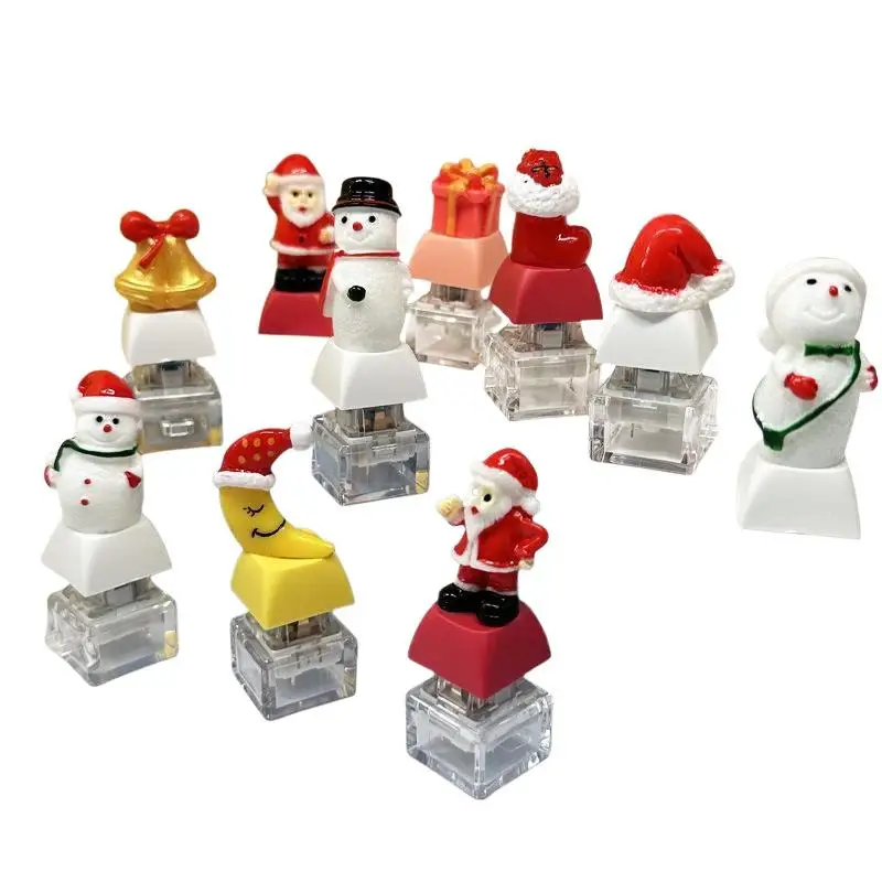 Porte-clés de Noël festif en forme de clavier, mini jouet sensoriel anti-stress, idéal comme cadeau de Noël pour les enfants