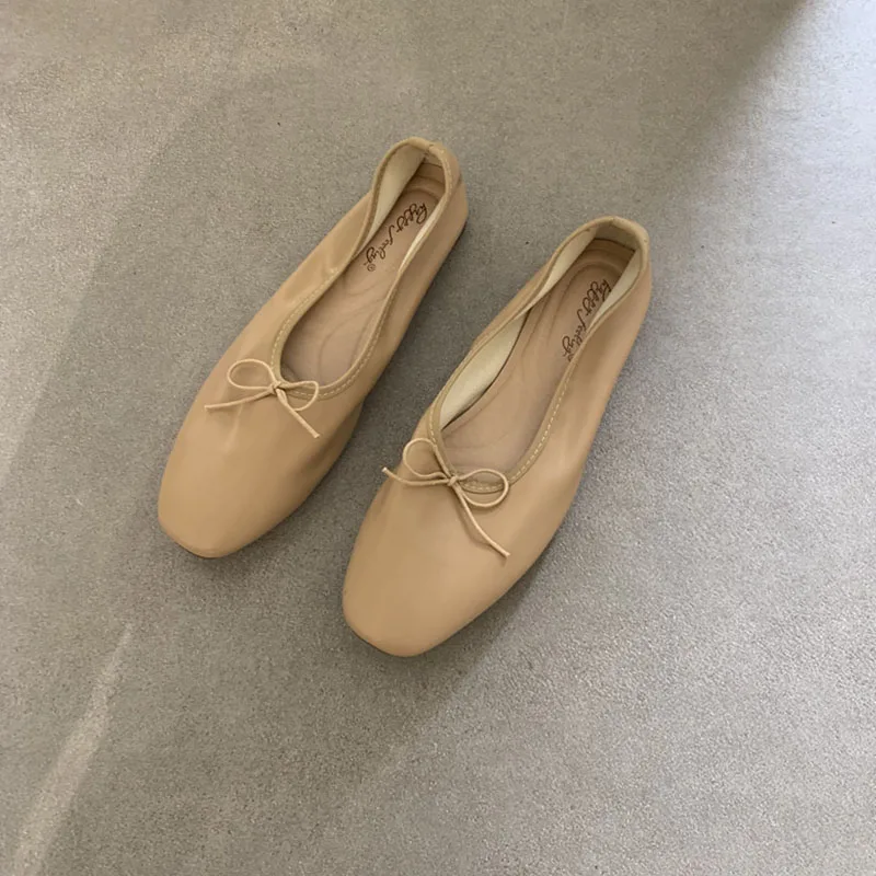 Bailarinas con lazo de mariposa para mujer – Calzado casual suave