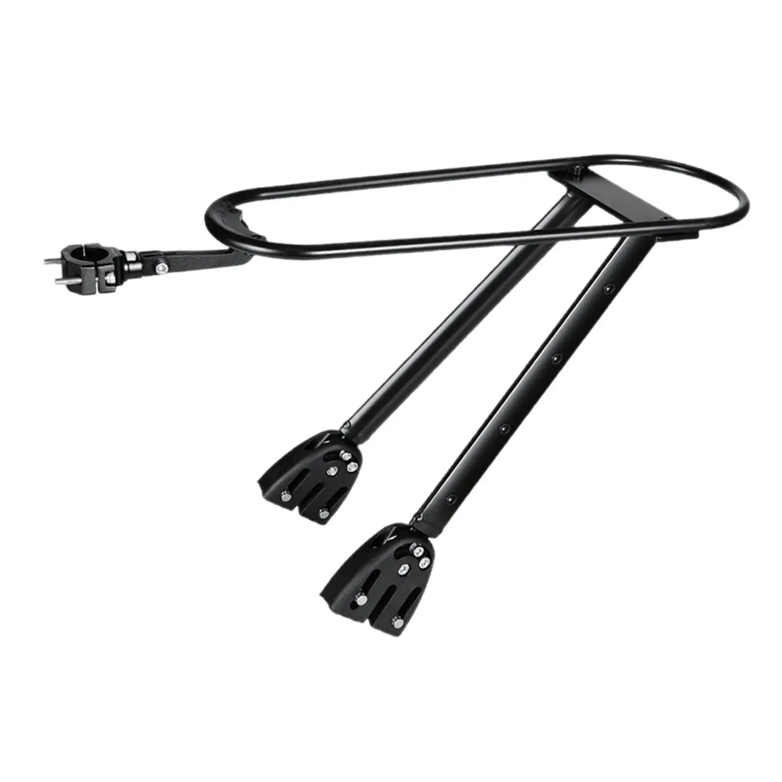 

Durable Bicycle Cargo Carrier Rack Black Aluminum Alloy Rear Bike Bracket for Road Mountain Gravel Bikes Cycling Accessories