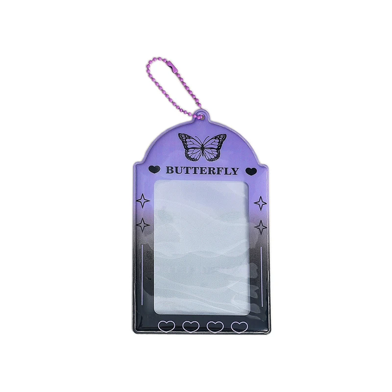 PVC Tampa Do Titular Do Cartão, Photo Pocket Frame, Keychain Photocards, Protector Card Sleeve, Idol Foto Mangas, Legal DIY, 3"