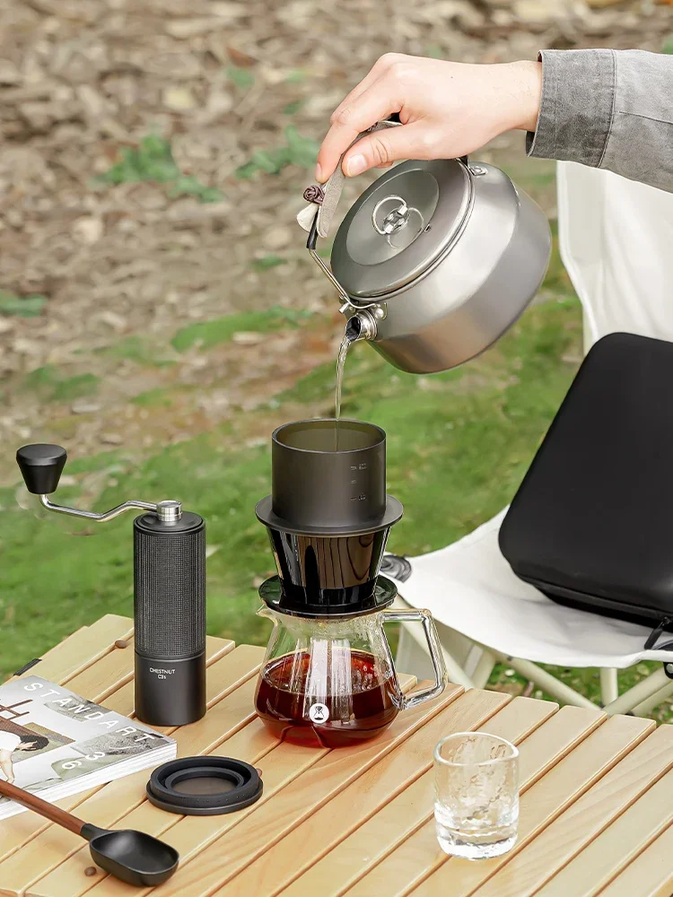 Taimo Chestnut C3S Portable Coffee Bag Outdoor Camping Travel Hand made Coffee Maker Set Gift Box