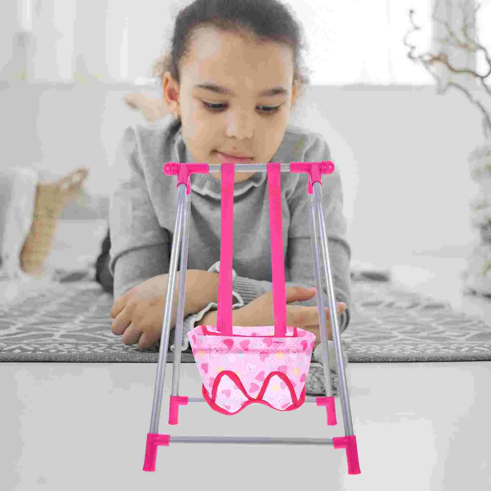 Swing Toys for Girls Mini House Accessories Home Ornament Model Simulation Prop Child