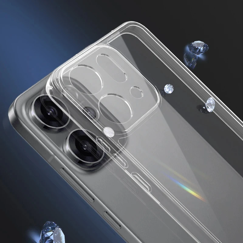 Ultra Thin Clear Light Phone Case for OPPO Reno14 Reno 14 Pro 14Pro Reno14Pro 5G Shockproof Soft Transparent Silicone Back Cover