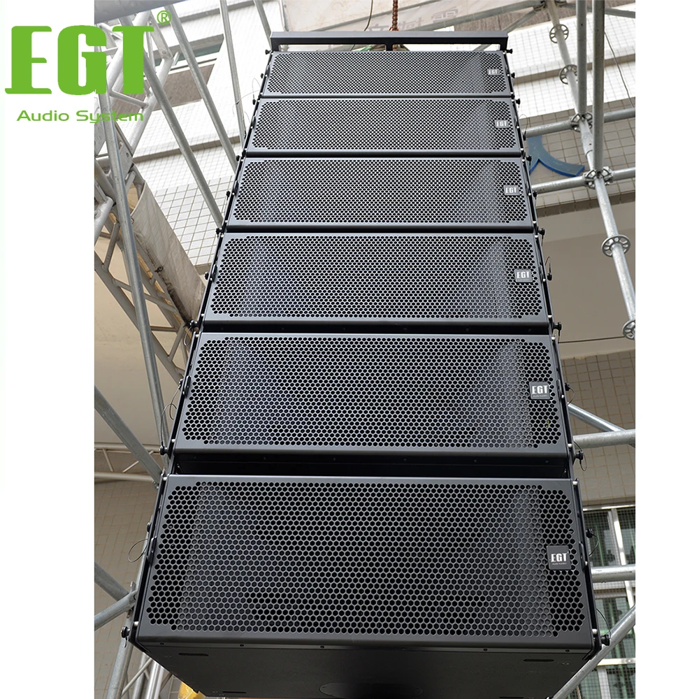 EGT E-LY212L Dual 18 Inch 2000W Passive Subwoofer 139dB for Large Stage Concert Bass Audio