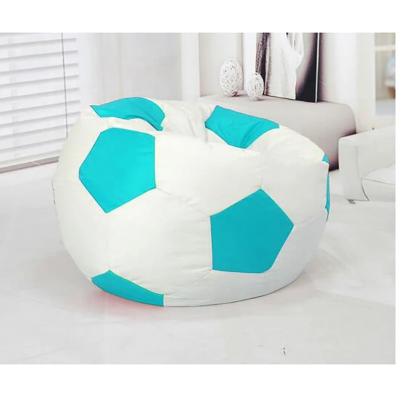 Football Shape Comfortable Bean Bag Sofa Cover For Child Adult Stuffed Chair Sofas  Cushion Organizer Without Filler