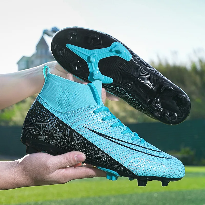 أحذية كرة القدم Superfly FG أحذية كرة القدم الخارجية المرابط أحذية رياضية ناعمة احترافية قابلة للتنفس أحذية مريحة مقاس كبير