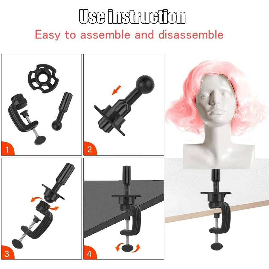 150cm Wig Stand Tripod Mannequin Head Stand for Mannequin Training Head Holder Hairdressing Clamp Tripod Stand Holder - Image 6