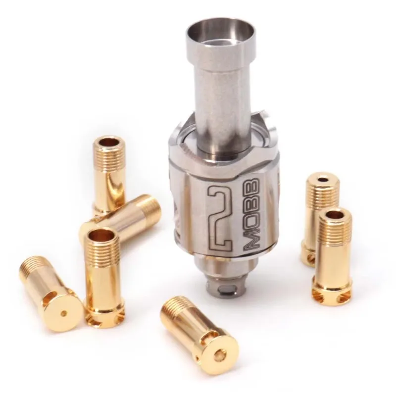 Tanque de puente MOBB V2 RBA para BB Mod, caja de palanquilla, tanque Boro con pines de aire de 1mm, 1,2mm, 1,5mm, 1,8mm, 2mm, 2,5mm, 3mm Vs Atom Biohazard Rba