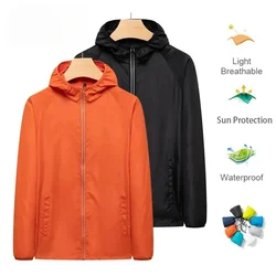 Mannen Vrouwen Wandelen Windjack Waterdicht Kampeerjack Unisex Buiten Klimmen Snelle Droge Uv-Bescherming Regenjas Plus Maat 7xl