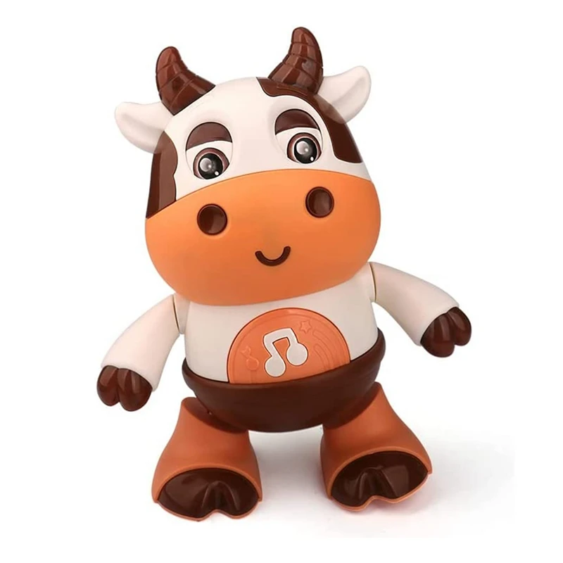 

Dancing Walking Cow Toy Baby Walking Toy With Music & Led Lights Educational Interactive Toys