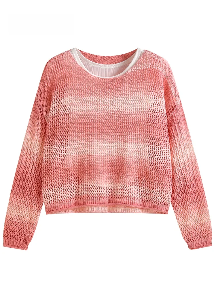 

JZZDEMM Женский трикотажный жилет с вырезом в полоску, комплект из двух предметов, внутренняя одежда, несущая смесь хлопка