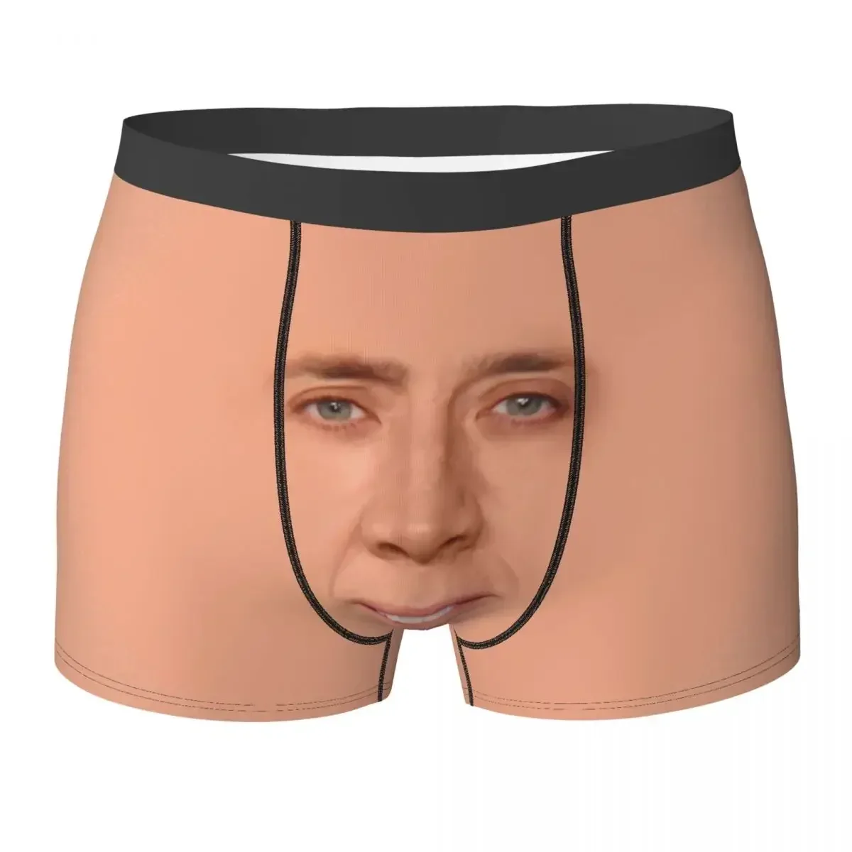 

Boxer Underpants Shorts Nicolas Cage - Face Panties Men Soft Underwear for Homme Man Boyfriend Gifts