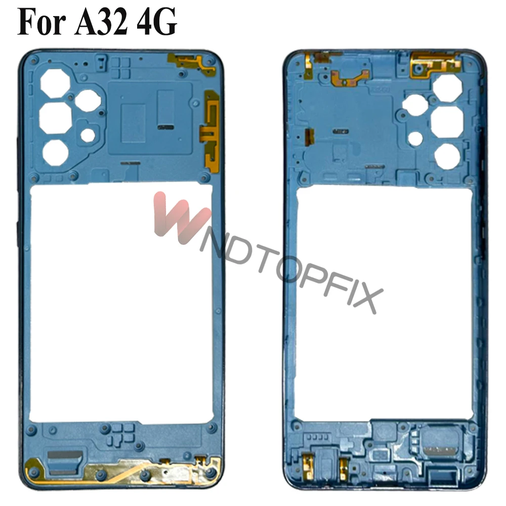 For Samsung Galaxy A32 4G A325 5G A326 Middle Frame With Side Bottun Housing Case Replacement Part For Samsung A32 Middle Frame